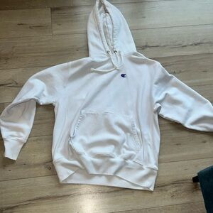 White Champion hoodie